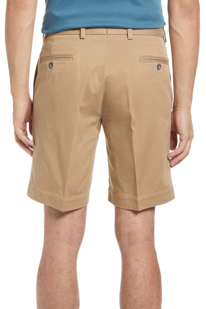 Charleston Khakis Flat Front Chino Shorts, Alternate, color, BRITISH TAN
