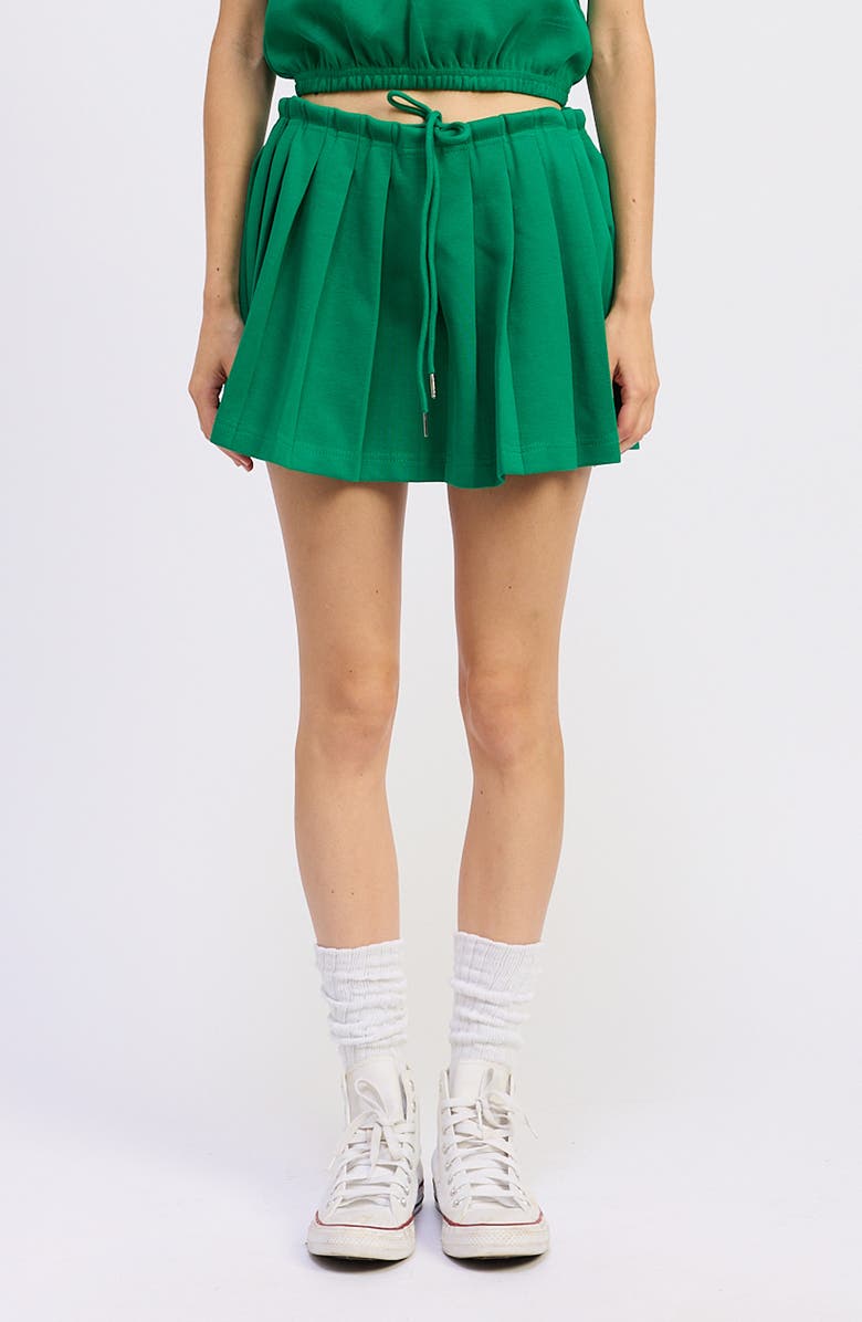 JACQUIE THE LABEL Sonnet Miniskirt, Main, color, Green