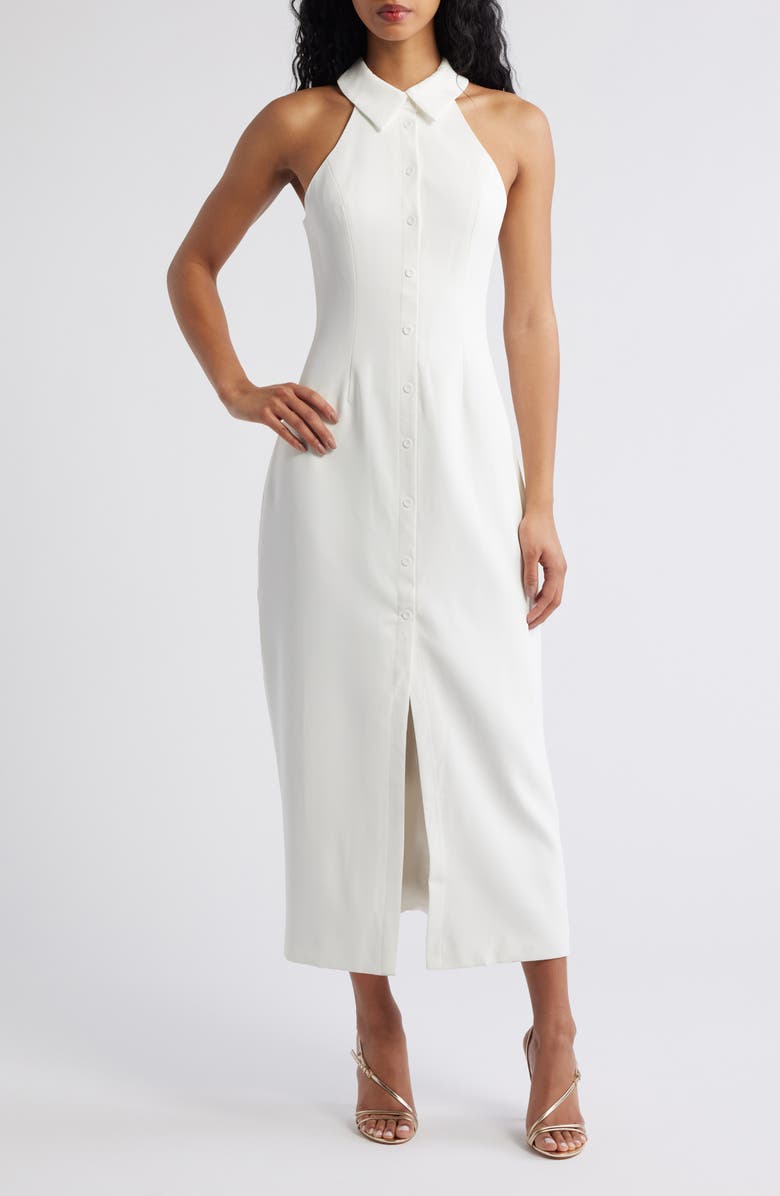 Odd Muse The Ultimate Muse Halter Neck Dress, Main, color, White