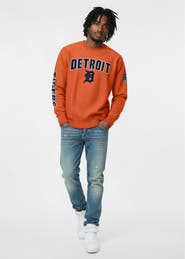 Champion Men's Champion Orange Detroit Tigers Reverse Weave Chenille Sweatshirt