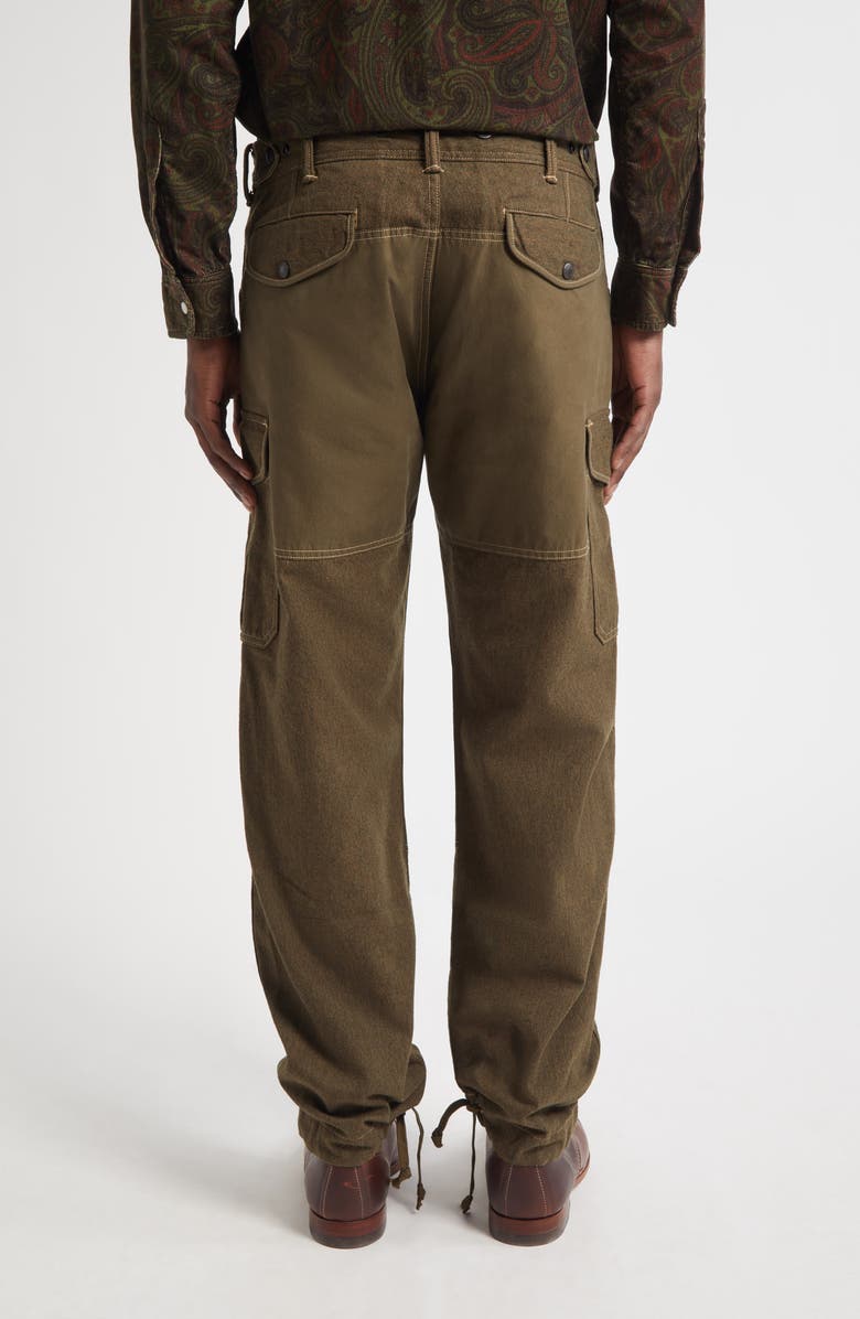 Double RL Regiment Fit Twill Cargo Pants, Alternate, color, Olive