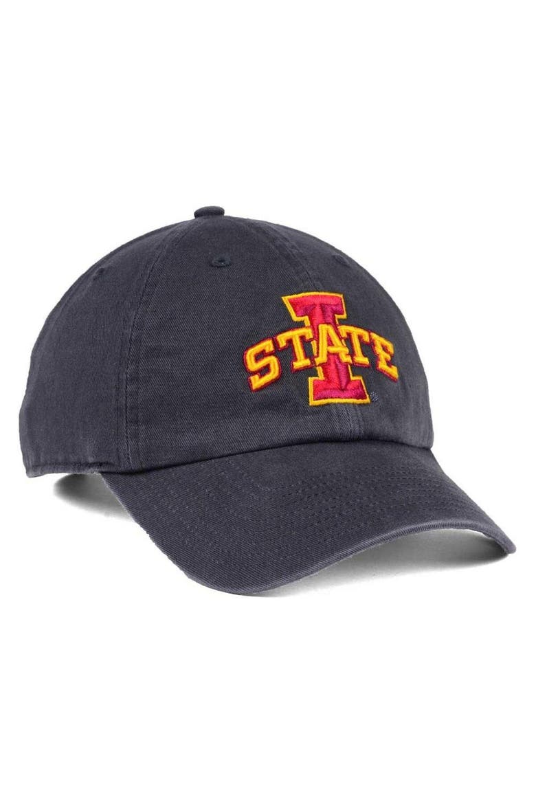 Men's '47 Charcoal Iowa State Cyclones Clean Up Adjustable Hat, Alternate, color, Charcoal