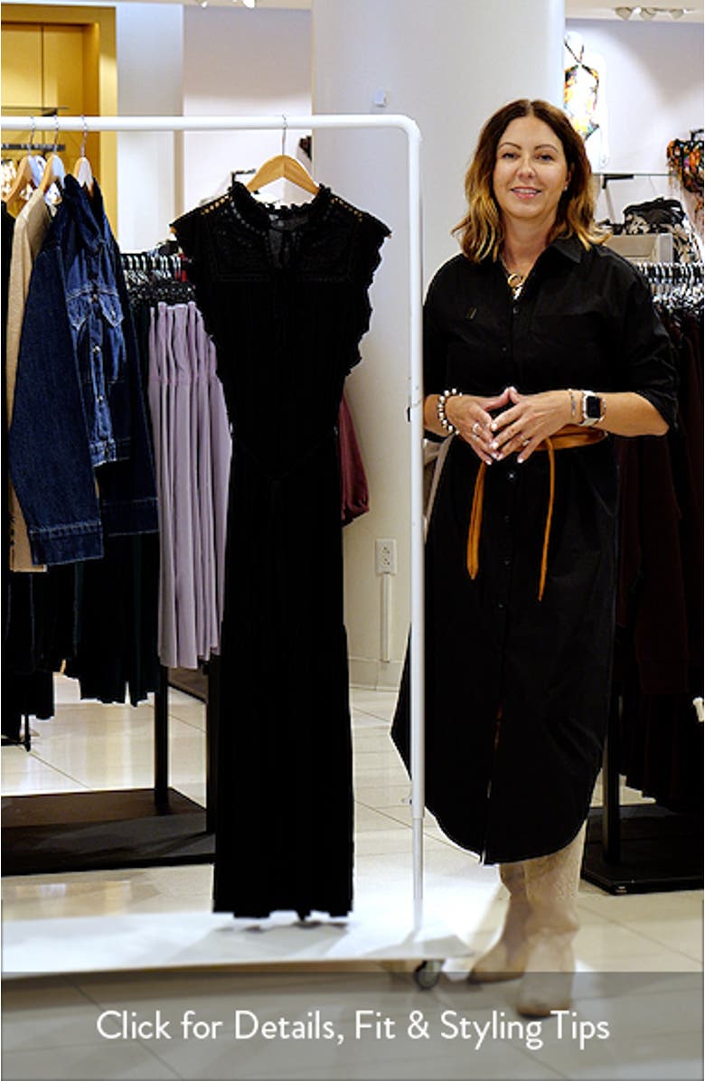 Broderie Jersey Maxi Dress, sales video thumbnail