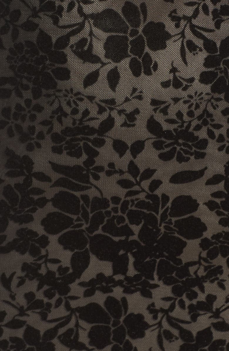 Lulus Cor-Set to Go Burnout Velvet Minidress, Alternate, color,