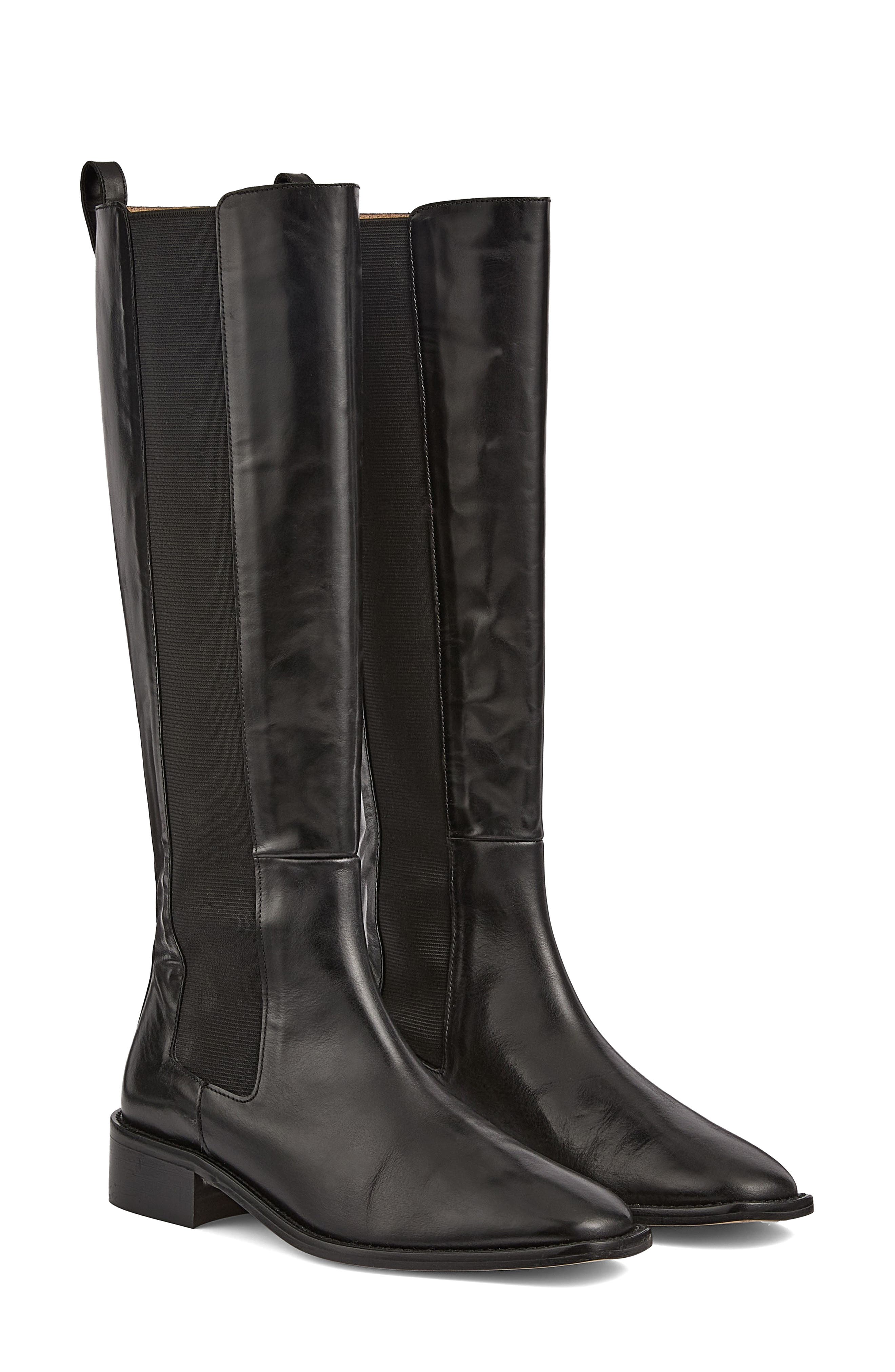 LK Bennett Zara Knee High Boot, Main, color, Black
