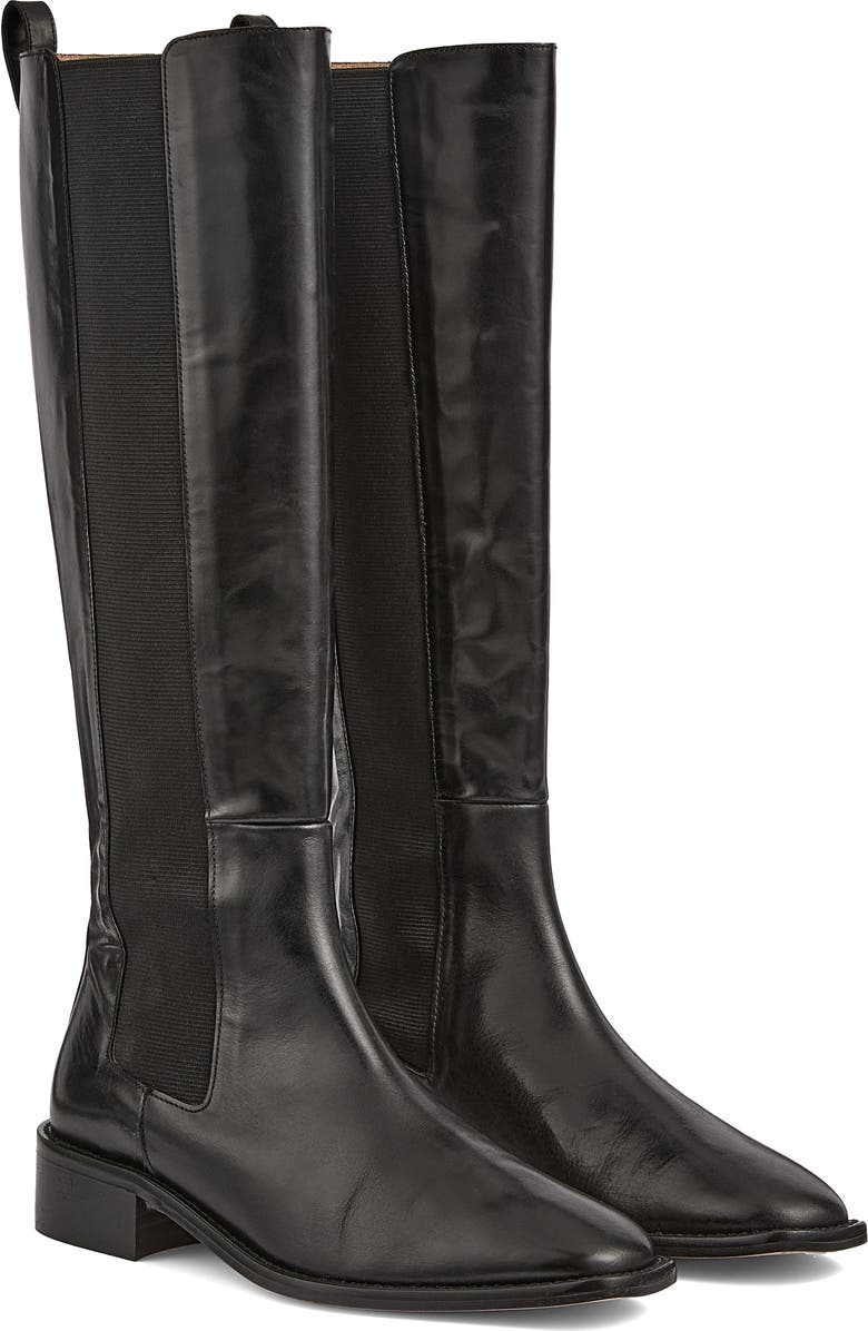 LK Bennett Zara Knee High Boot, Main, color, Black