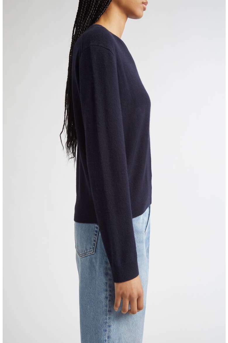 Classic V-Neck Cashmere Sweater, Alternate, color, NAVY