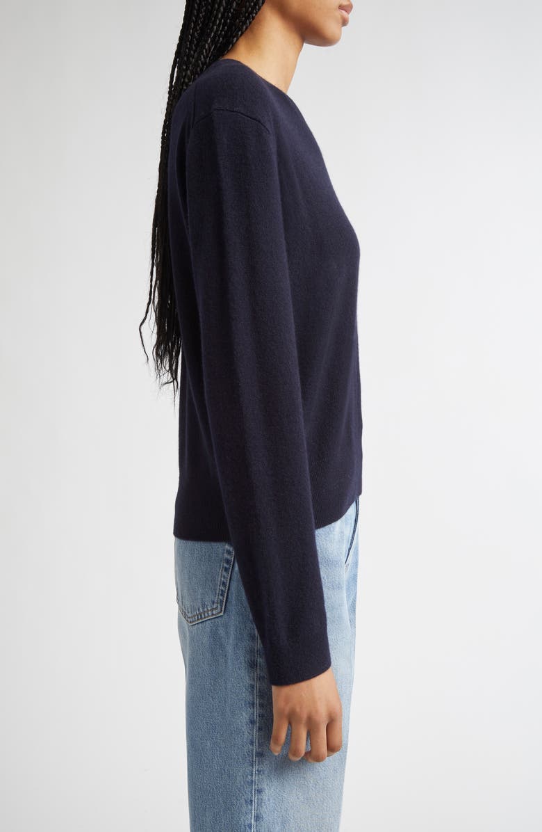 TOTEME Classic V-Neck Cashmere Sweater, Alternate, color, Navy