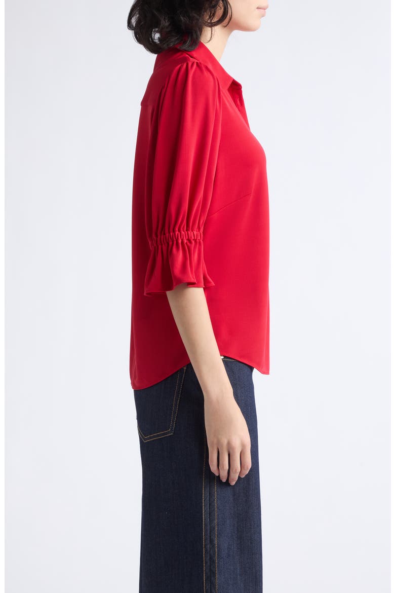 Fiona Matte Jersey Top, Alternate, color, WARM CRANBERRY