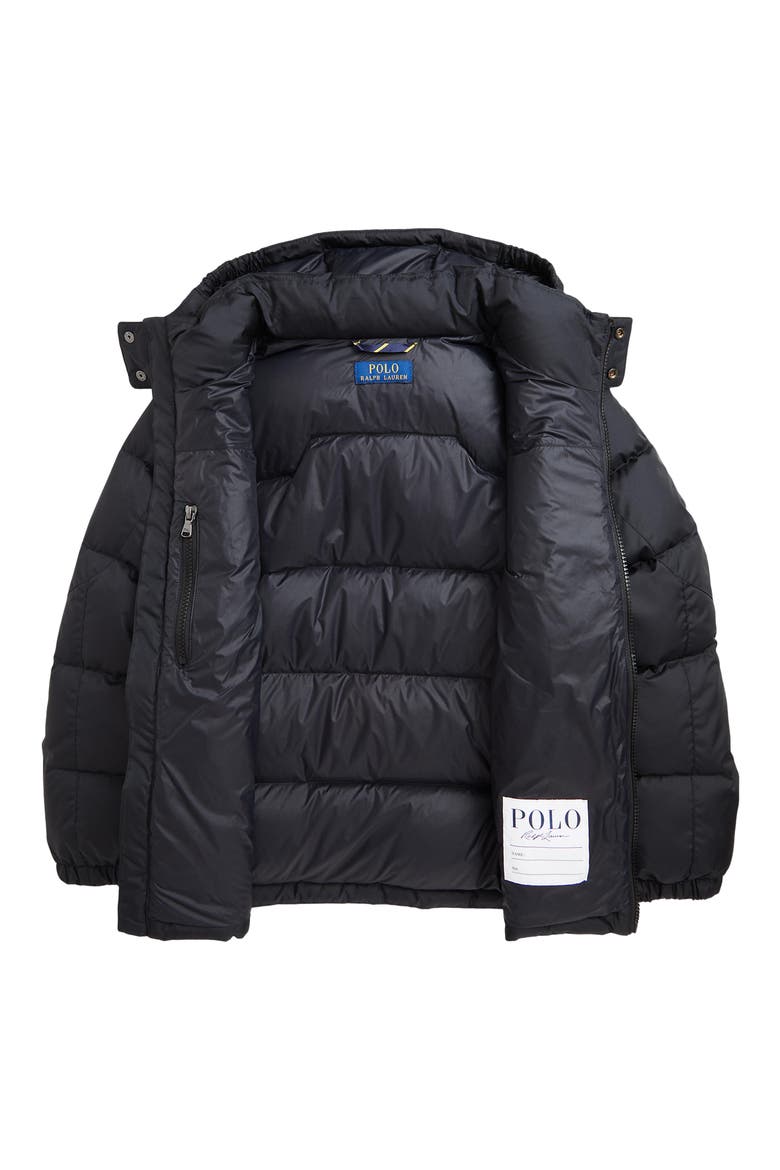 Kids' Water Repellent 650 Fill Power Down Jacket, Alternate, color, BLACK