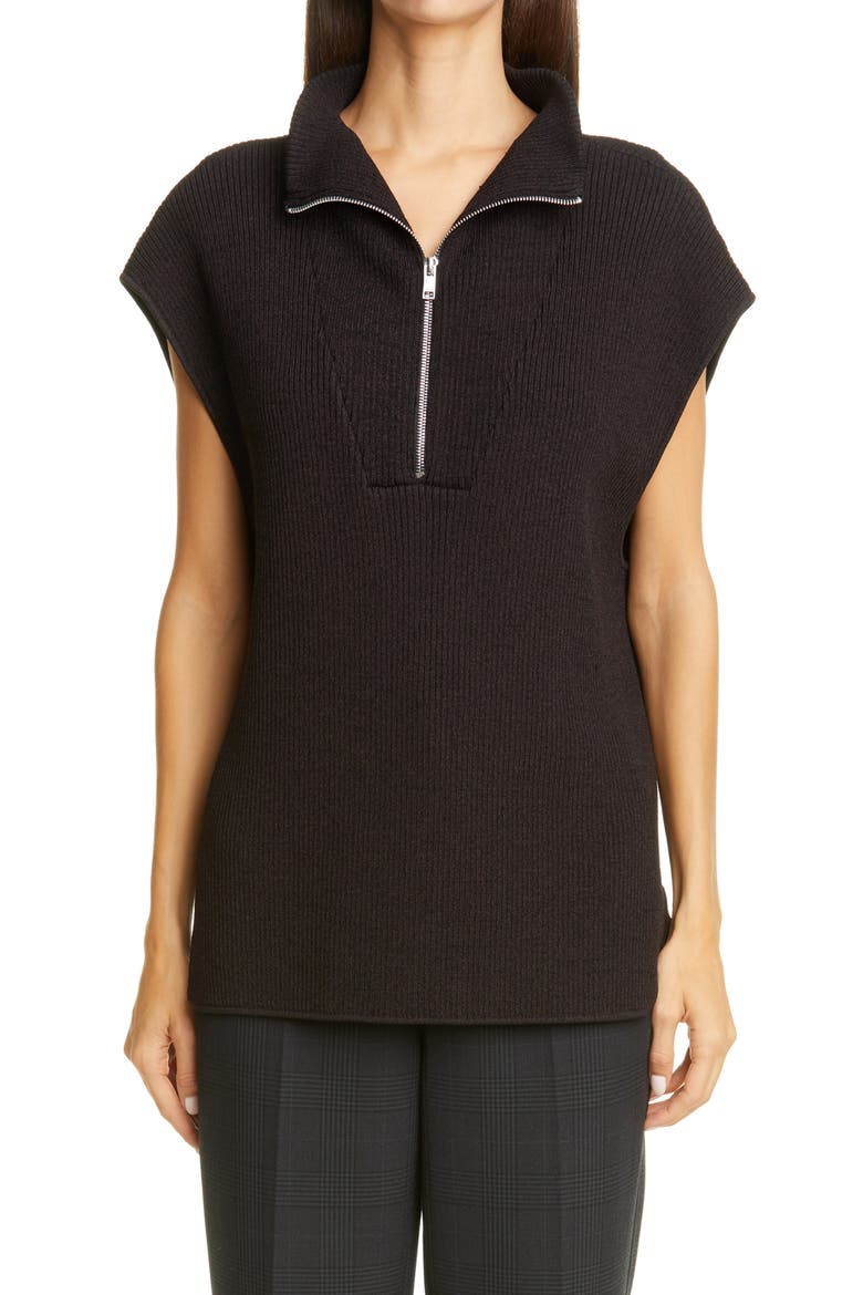 Half Zip Sweater, Main, color, CHICORY COFFEE