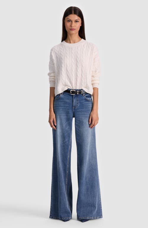Alice And Olivia Chic Jean In Blue