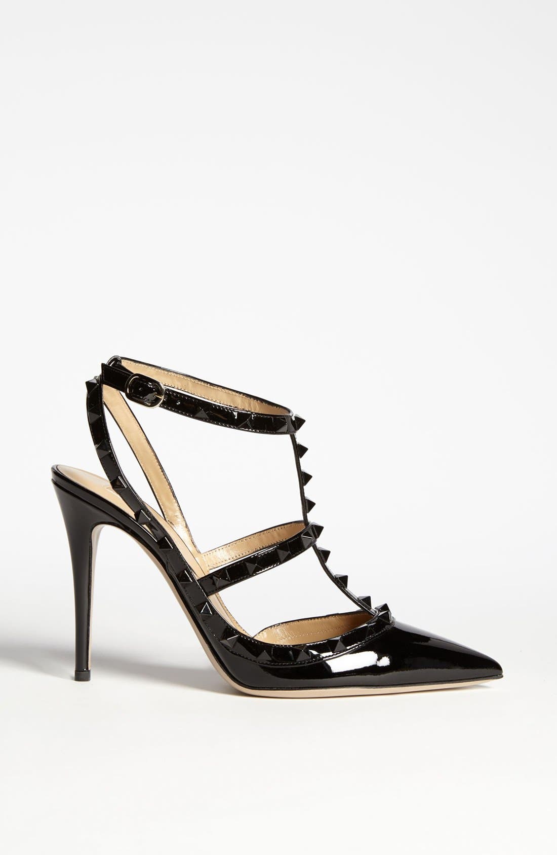 'Punkouture Rockstud' Pump, Alternate, color, BLACK