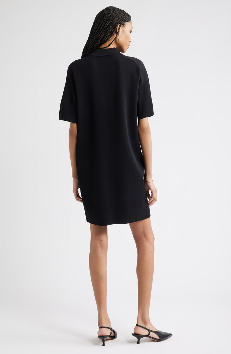 Nordstrom Polo Sweater Dress, Alternate, color, Black