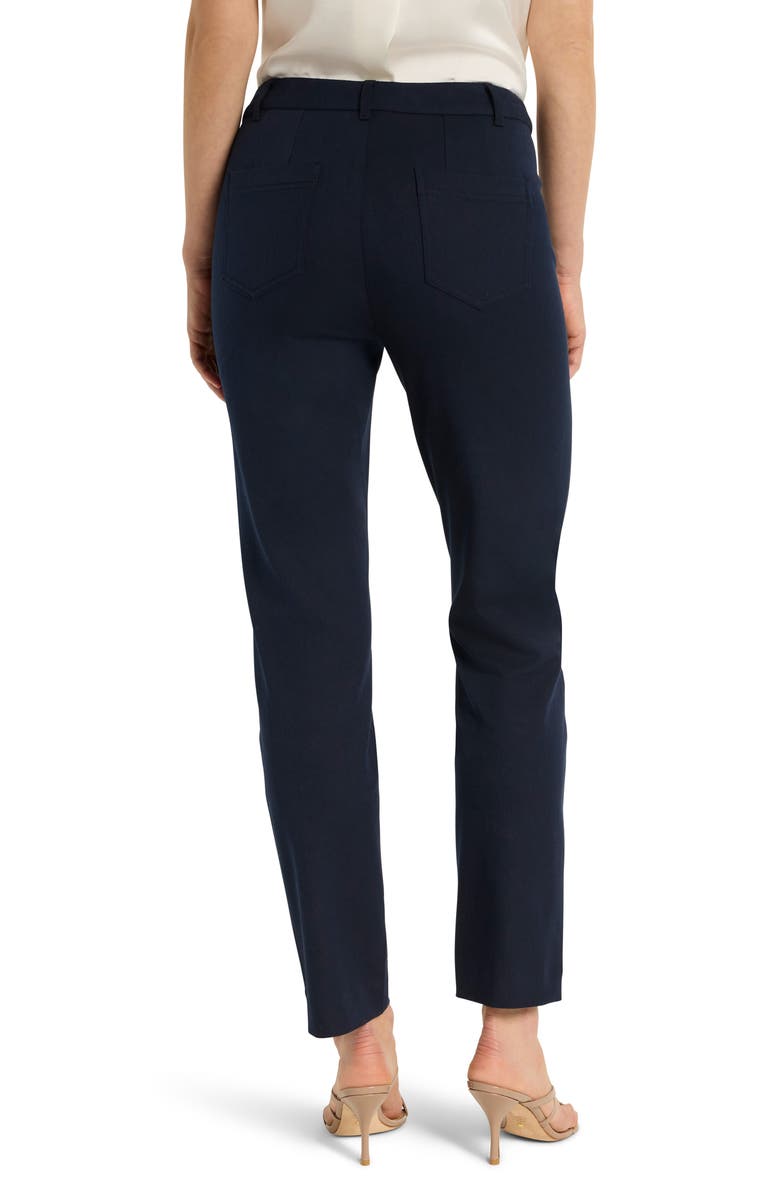 NIC+ZOE Copley Stretch Cotton Blend Pants, Alternate, color, Dark Indigo