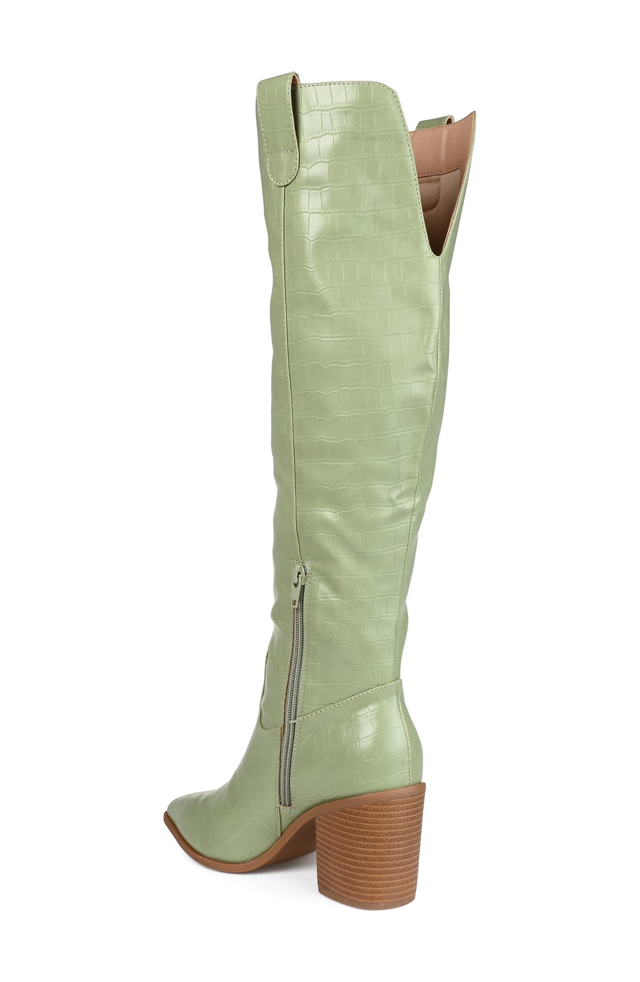 Therese Croc Embossed Knee High Boot - Extra Wide Calf - image 4