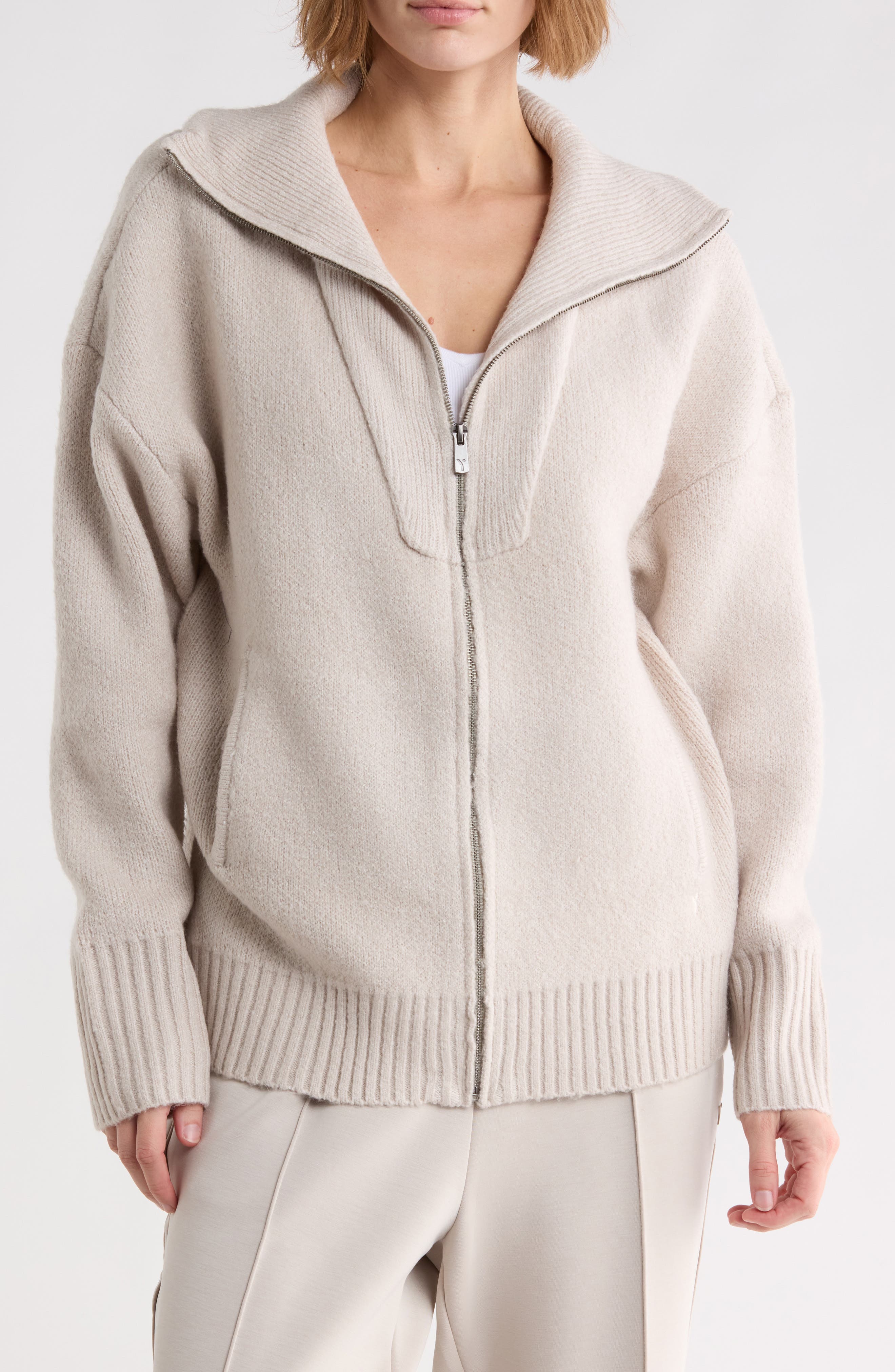 Maple Lane Full Zip Sweater Jacket