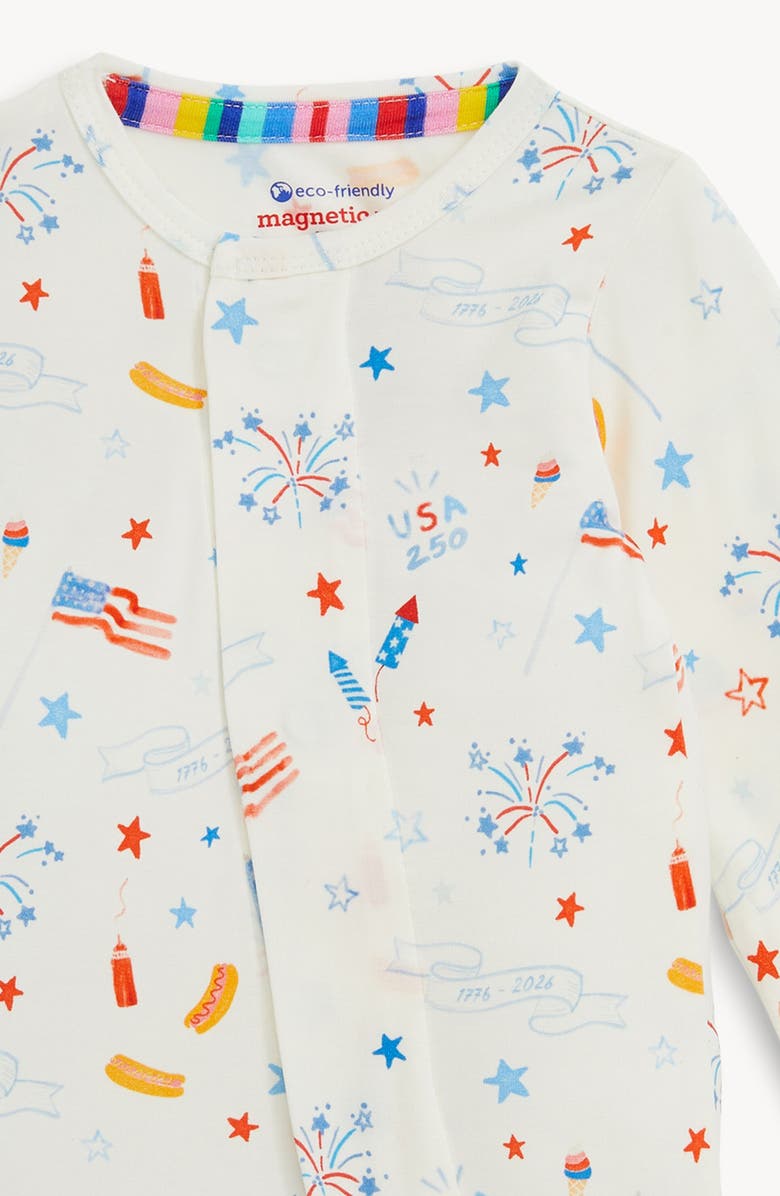 Magnetic Me USA 250 Ruffle Magnetic Footie, Alternate, color, Usa 250