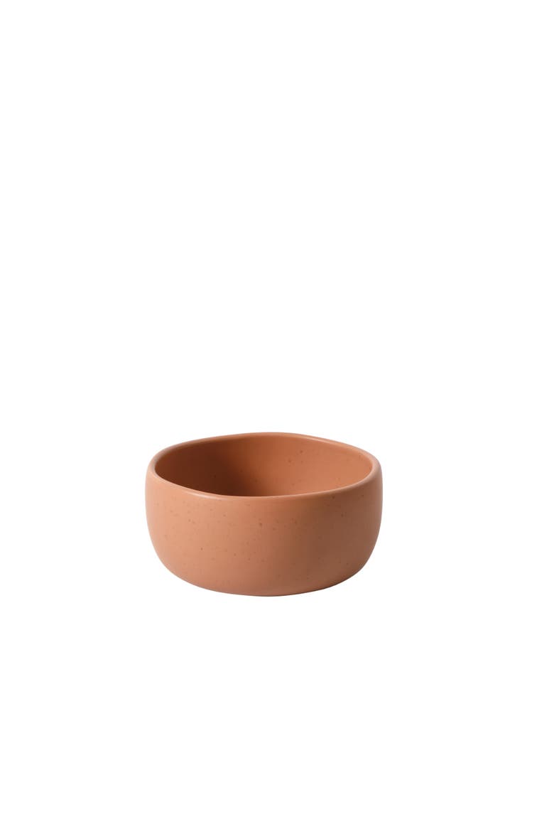 Corsica Clay 12 Piece Stoneware Reactive Glaze Dinnerware Set, Alternate, color, Burnt Apricot Terracotta