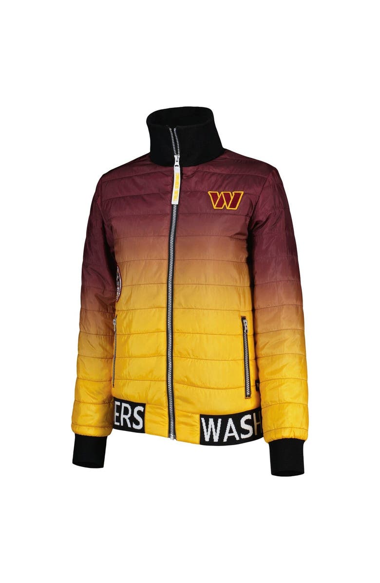 THE WILD COLLECTIVE Women's The Wild Collective Burgundy/Gold Washington Commanders Color Block Full-Zip Puffer Jacket, Alternate, color, Burgundy