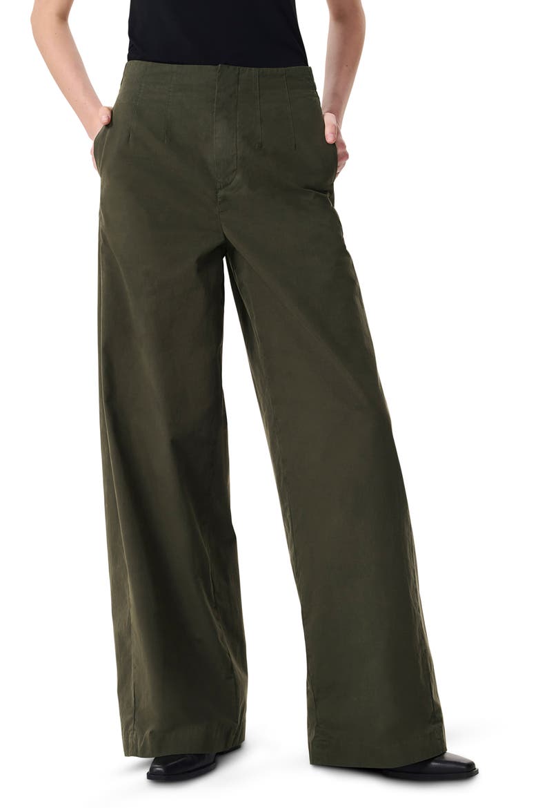Kiana Cotton Wide Leg Pants, Main, color, ARMY