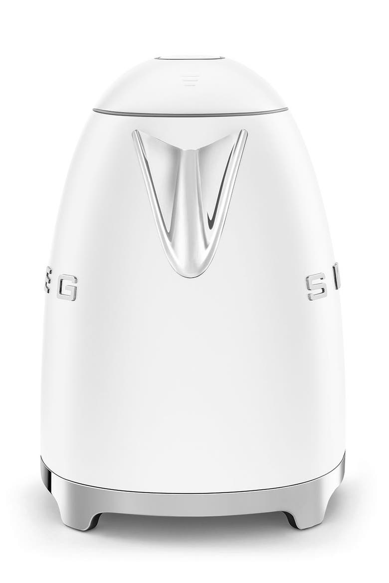 '50s Retro Style Electric Kettle, Alternate, color, MATTE WHITE