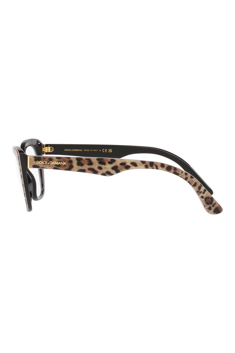 54mm Cat Eye Optical Glasses, Alternate, color, BLACK BROWN
