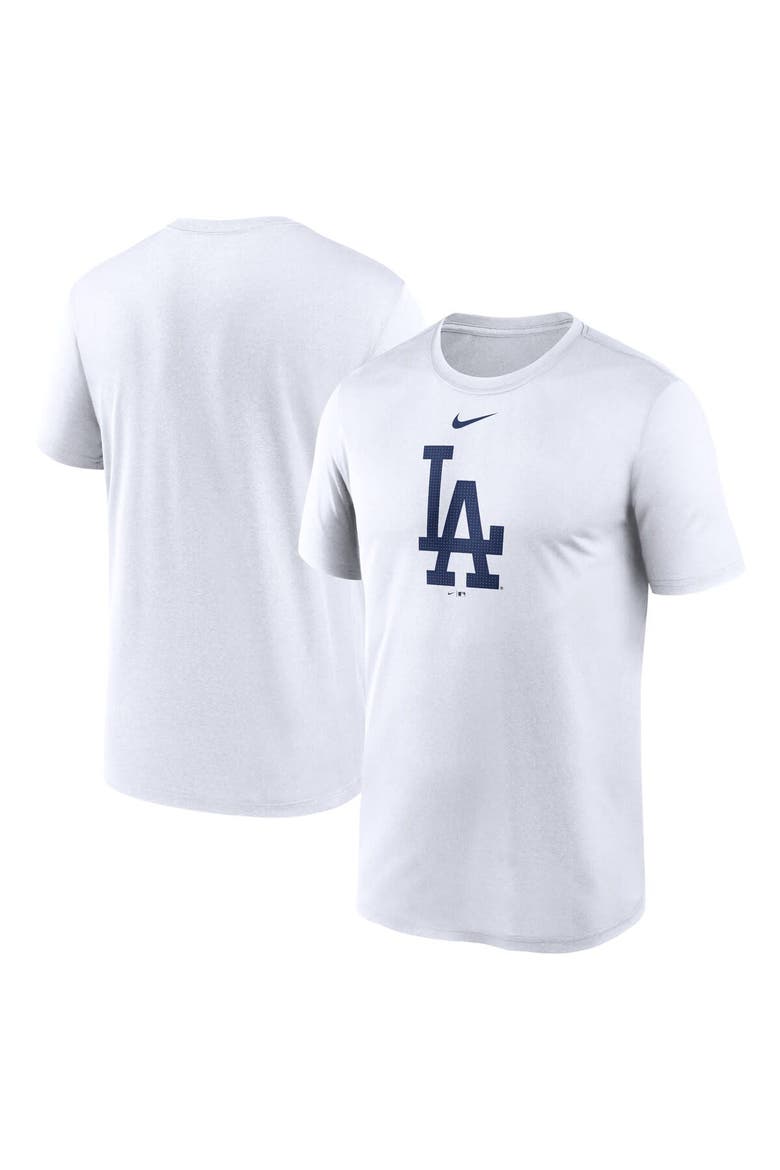 Men's Nike  White Los Angeles Dodgers Legend Fuse Large Logo Performance T-Shirt, Main, color, White