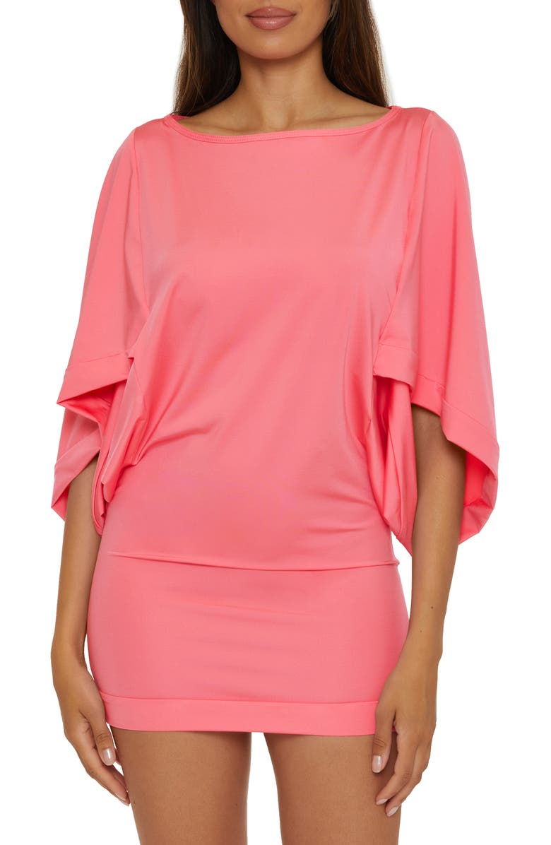 Trina Turk Classic Cover-Up Tunic, Main, color, Garden Pink