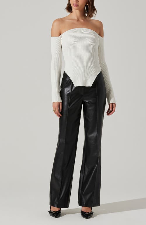 Astr The Label Aeralyn Off The Shoulder Sweater In White