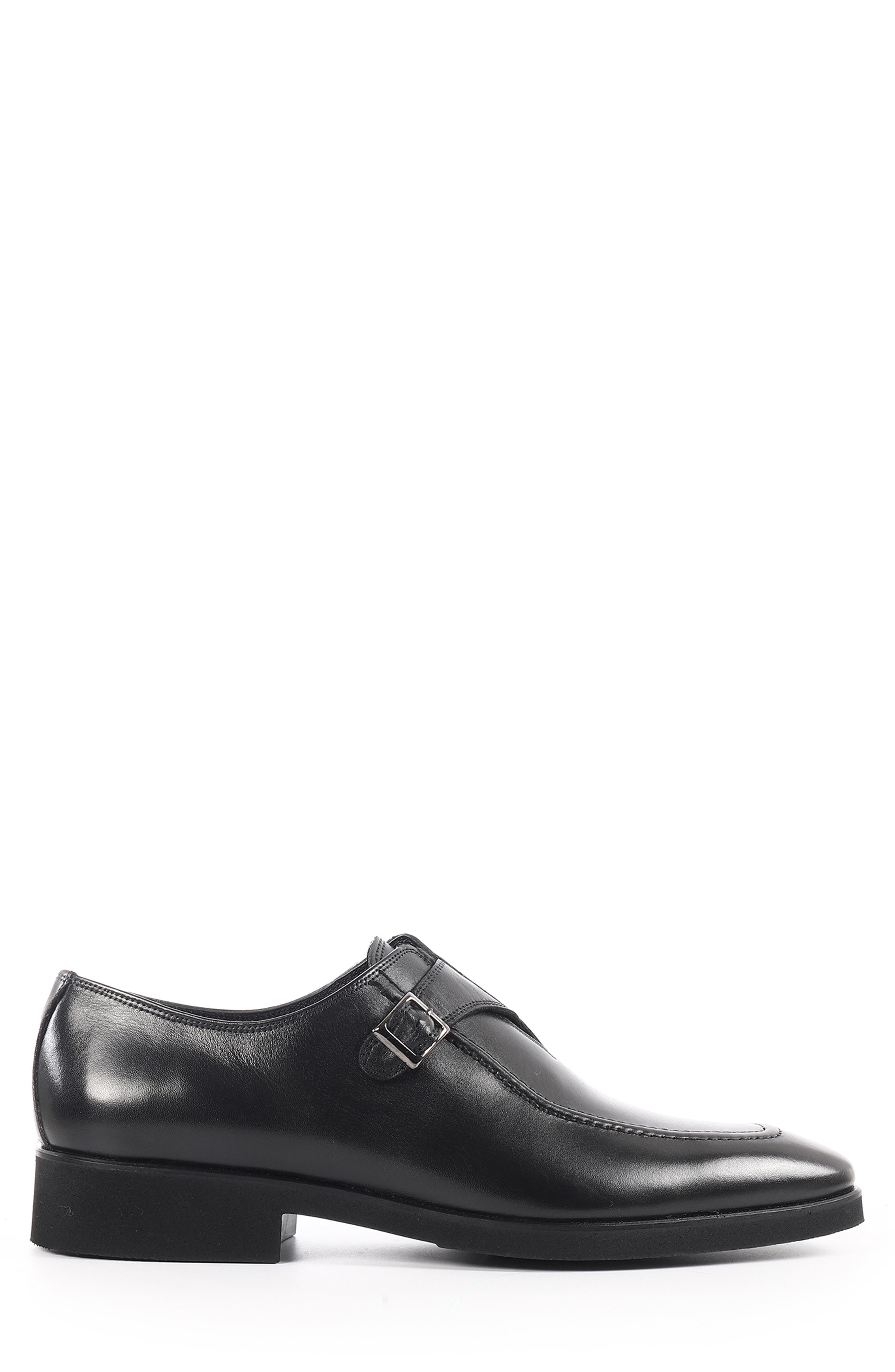 VELLAPAIS Wilton Monk Shoe, Alternate, color, Black