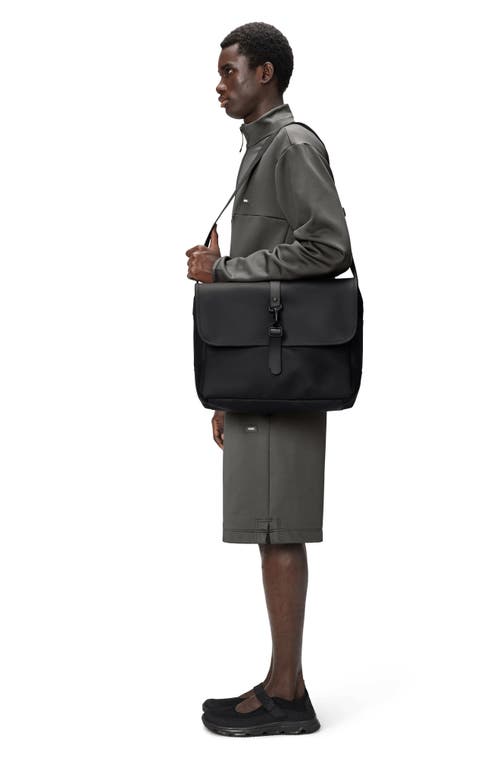 Rains W3 Waterproof Messenger Bag In Black