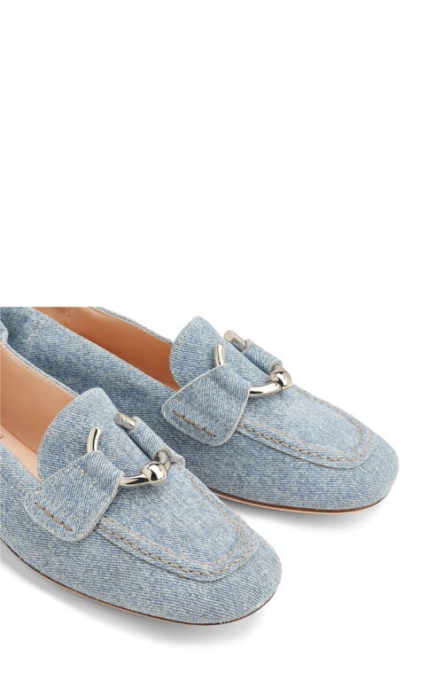 Agl Attilio Giusti Leombruni Sheryl Denim Loafer In Jeans-silver
