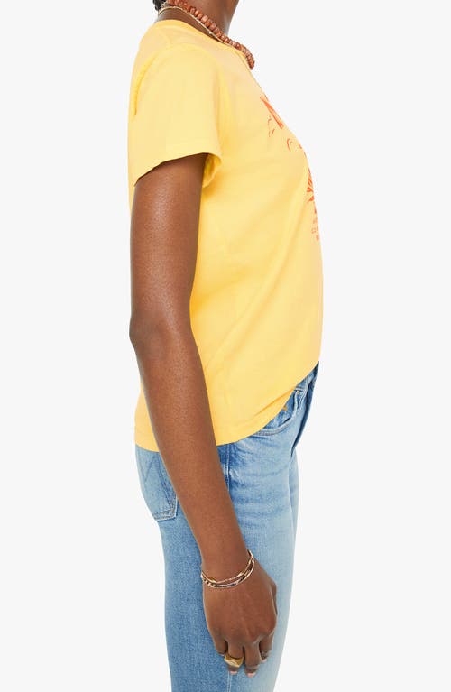Mother The Boxy Goodie Goodie Almost As Good As The Best T-shirt In Yellow