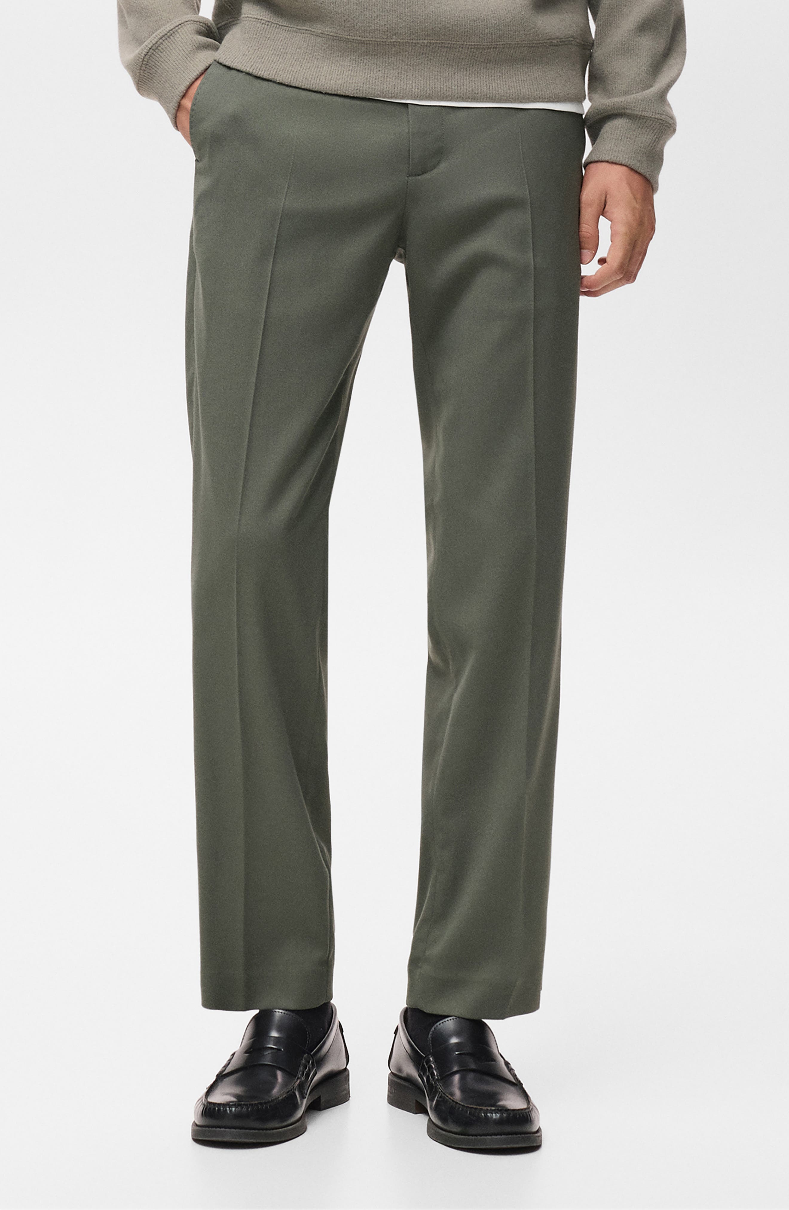 Regular Fit Pleated Pants - image 3