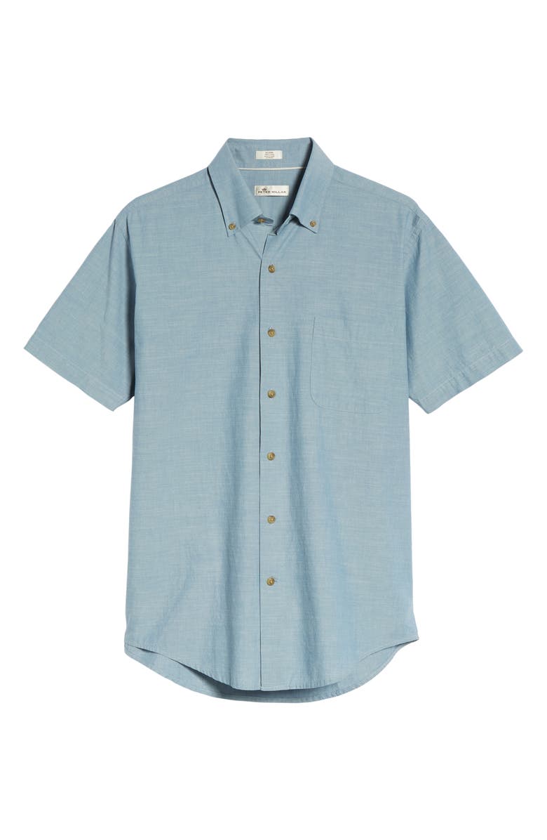 Peter Millar Heritage Chambray Sport Shirt, Alternate, color,