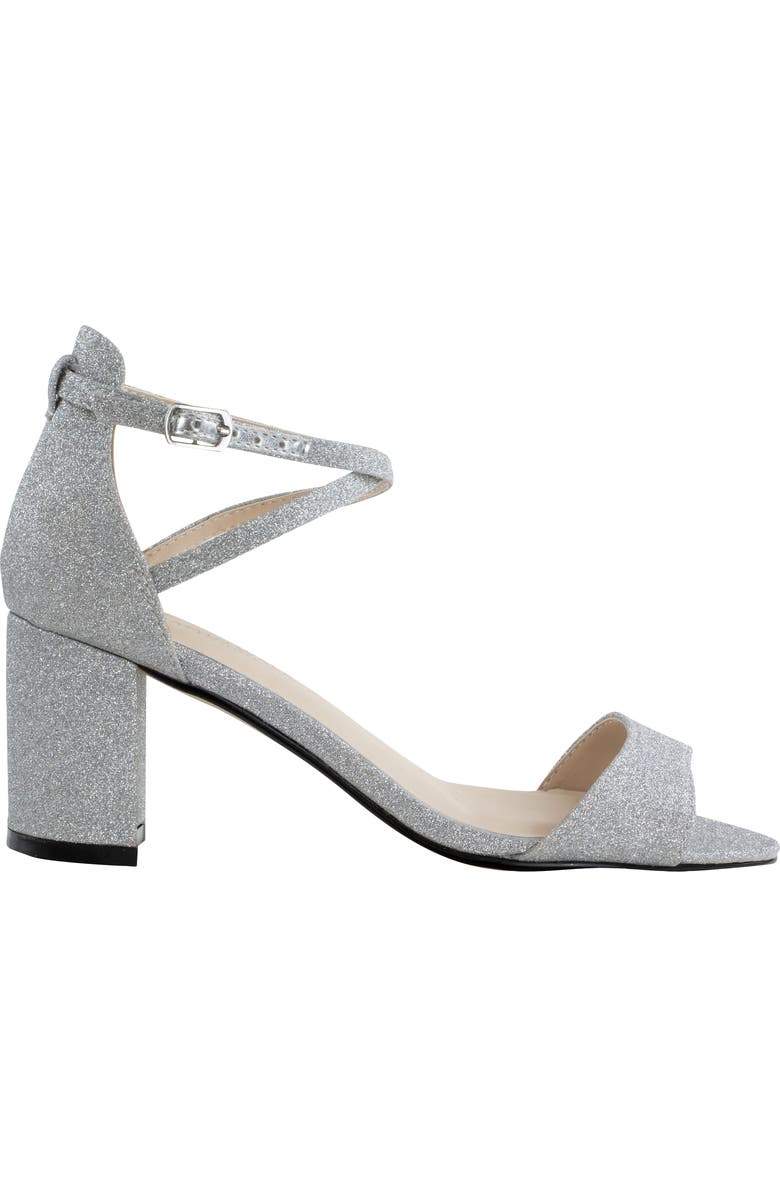 Touch Ups Jackie Block Heel Sandal, Alternate, color, Silver