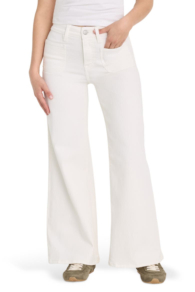 Good Palazzo High Waist Jeans, Main, color, WHITE001