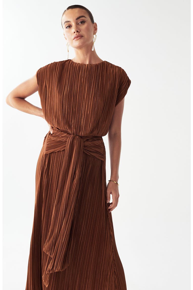 Zarina Maxi Dress, Alternate, color, Rust