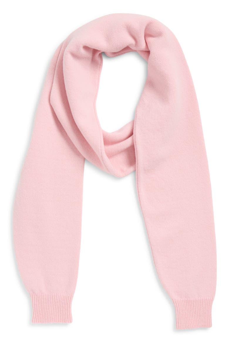 Moix Extrafine Merino Wool Scarf, Alternate, color, PINK