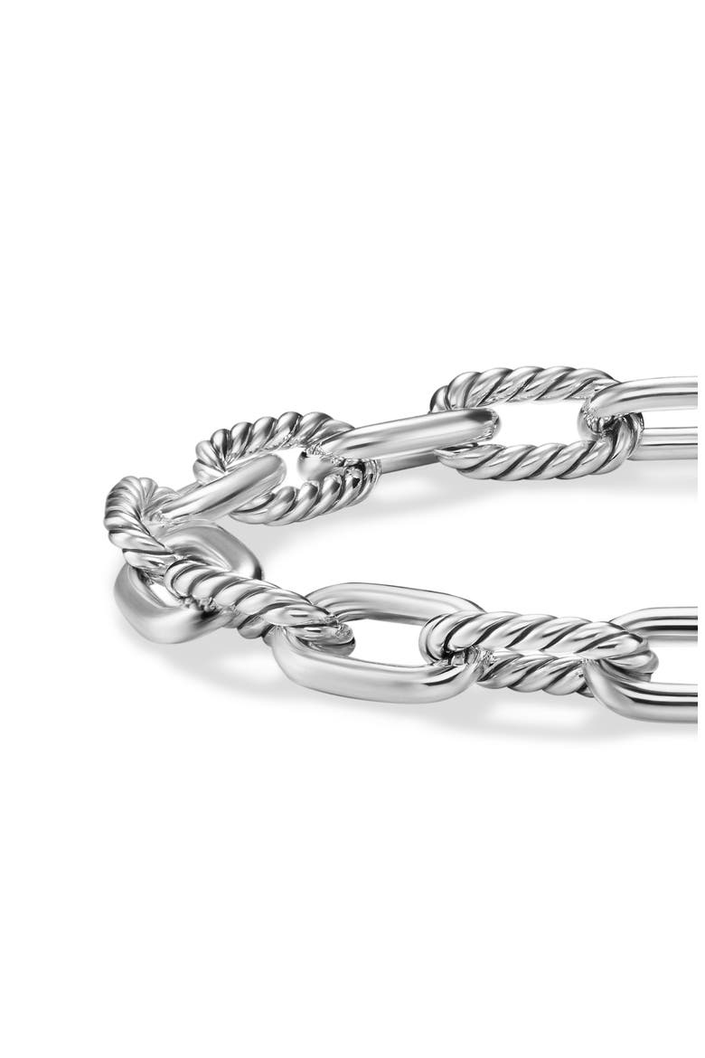 Madison® 85mm Link Bracelet, Alternate, color, STERLING SILVER