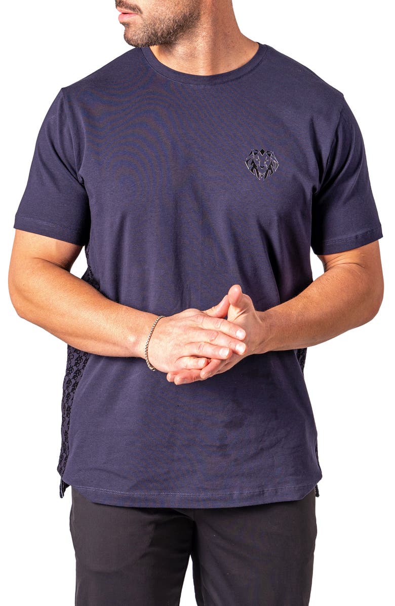 Maceoo Resistance Logo T-Shirt, Alternate, color, Blue