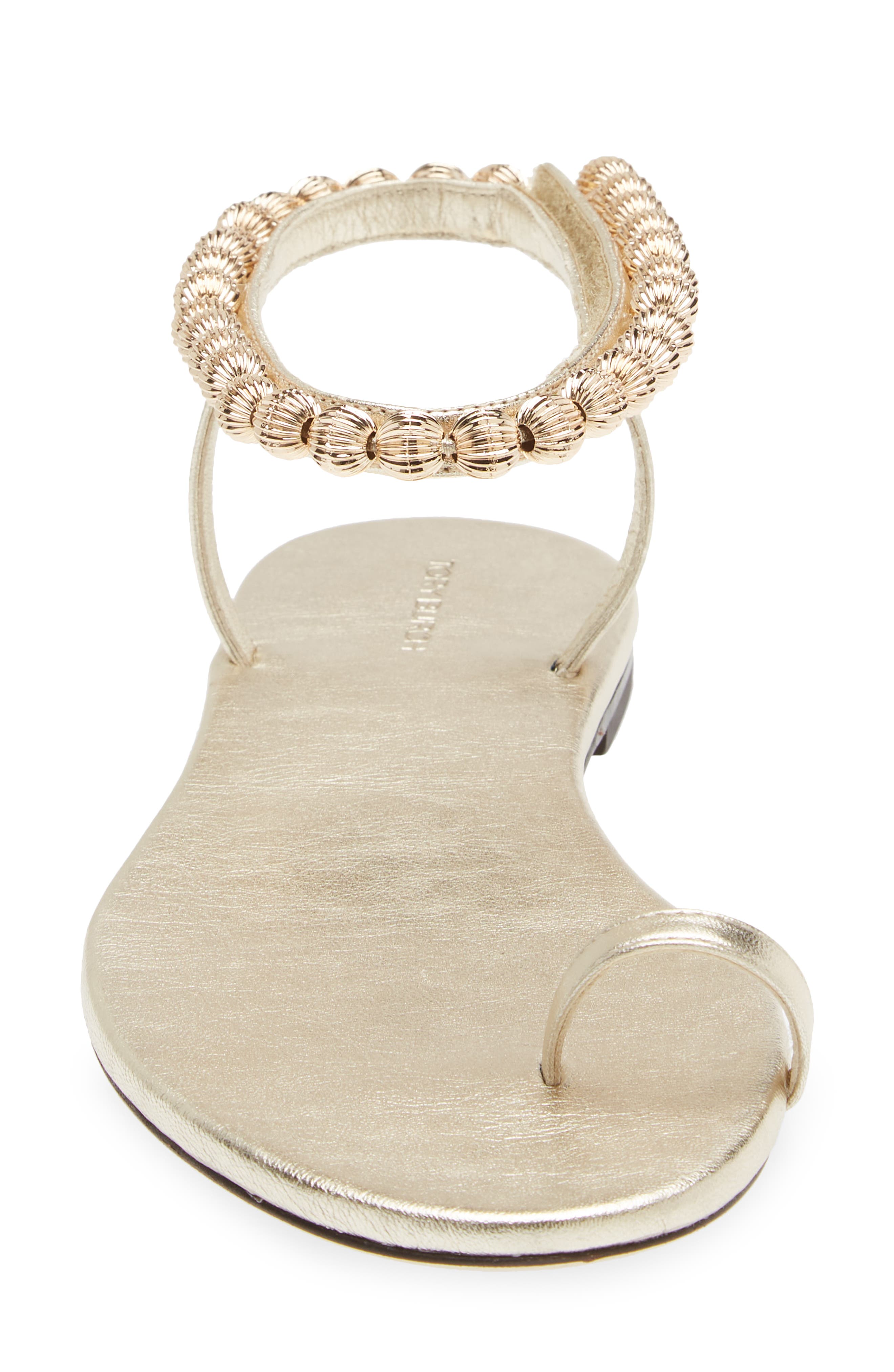 Tory Burch Capri Beaded Ankle Strap Sandal, Alternate, color, 