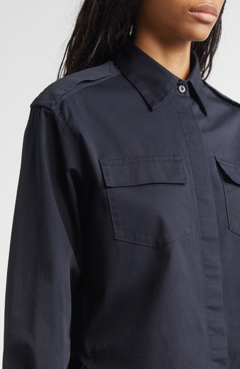 A.L.C. Nico Button-Up Shirt, Alternate, color, Deep Navy