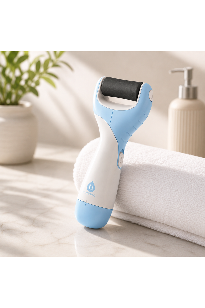 Pedi Perfect Foot File Battery Operated Callus Remover Tool, Alternate, color, Blue