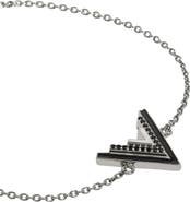 OGÉ Jewelry Valor V Onyx Silver Bracelet