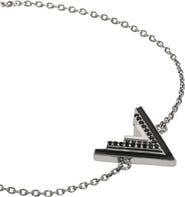 OGÉ Jewelry Valor V Onyx Silver Bracelet