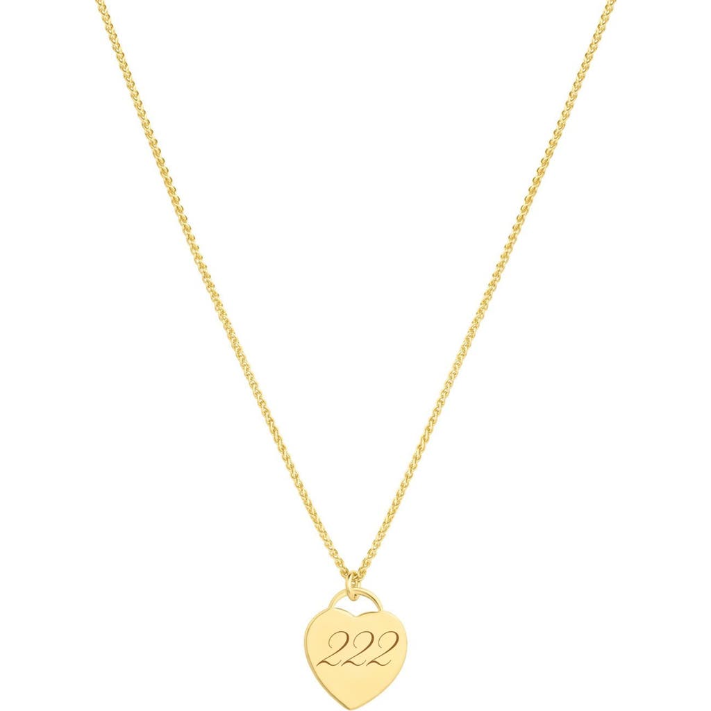 Set & Stones Alice Angel Numbers Necklace In Gold