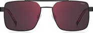 BOSS HG 1313/S 56mm Gradient Rectangle Sunglasses