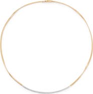 Marco Bicego Marrakech 18K Yellow Gold Coil Necklace with Diamond Bar Marrakech 18K Yellow Gold Coil Necklace with Diamond Bar